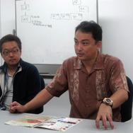 プロデューサーの近藤智宏氏と営業部の深田崇裕氏(右)