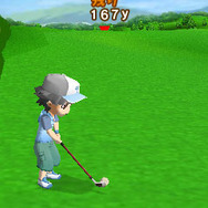 ワンコインお手軽価格『おきらくゴルフ3D』 ― 本体1台で対戦プレイも可能