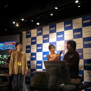【ハドソンWiiウェアタイトル発表会】 最後は山本梓さんも交えて『スタソルR』ゲーム大会！(3)