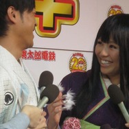 【桃太郎電鉄20周年発表会】久々日本の若槻千夏は着物姿を披露