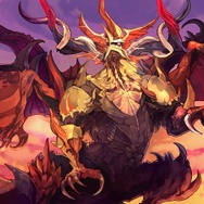 イベントシーン。ドラゴンの飛来。