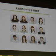 CMには12名の開発者が登場
