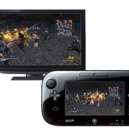 二人協力プレイ時のTV画面(島左近プレイ画面)と二人協力プレイ時のGamePad画面(ガラシャプレイ画面)
