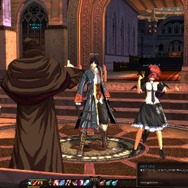 教会のような場所にいるフランツとアンジェラ