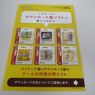 店頭ではダウンロード版についてのパンフが配布中