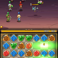 ブロックを縦か横に3つ以上並べると消えます。