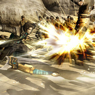 両手に持つ投擲武器をいくつも投げつけて攻撃を行う