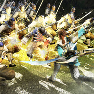 鋭く振り払う斬撃で小さな衝撃波を設置できる