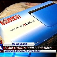 クリスマスプレゼント、3DSを開けたと思ったら石ころと紙切れ