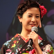 【フォトレポート】吉高由里子さんの着物姿がまぶしかった、ディー・エヌ・エー新ロゴ発表会