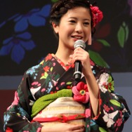 【フォトレポート】吉高由里子さんの着物姿がまぶしかった、ディー・エヌ・エー新ロゴ発表会