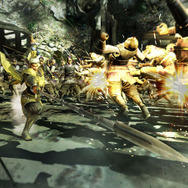 刃が伸びる特殊な機構を備えた武器