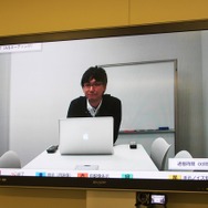 松尾 隆志 氏（テクニカルアーティスト） 東京スタジオからテレビ会議で参加していただいた