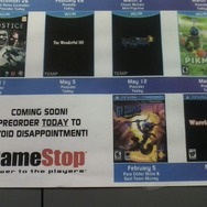 GameStopが作成したチラシに発売日が掲載中