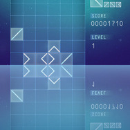 中央がミラーになっている落ち物パズル