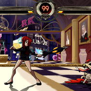 必殺技例）イーグレットチャージ：　ブラック・イーグレットの兵士がバイクで敵を引きずる