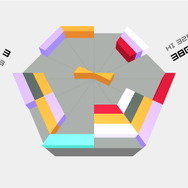 無機質でカラフルなグラフィックはシンプルで、パズルゲームとして洗練されたデザイン。