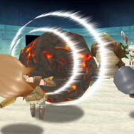 爆発する巨大な岩を投げつけてきます。