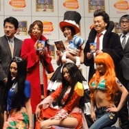 まるでハロウィン!?登壇者もコスプレ姿で完成をお祝いした『ワンピース 海賊無双2』完成披露発表会