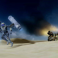 マルチプレイ時に撃破されると、歩兵になってしまいます。