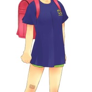 川背イラスト（小学校時代）