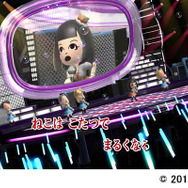 会場のニコファーレでは『Wii カラオケ U』を使った映像演出も