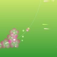 花がらを選んだのでタッチのエフェクトが花に