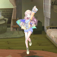 背面タッチパネルでメルルがリアクション