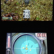 下画面に常に表示されているレーダーを見ながら、敵の虫の索敵や地形の探索を行います