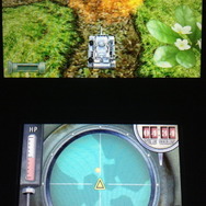 バトルは戦車の砲撃で虫を倒すのが基本ですが、弾の発射は砲撃手が行ってくれるのでプレイヤーは操縦に専念することができます