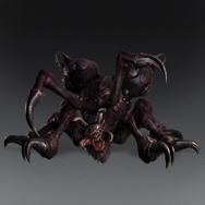 クモのような手足が生えている