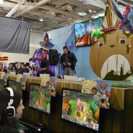 『Dungeon Defenders 2』のブースはインディー系の中でも規模が大きく人気も高い。