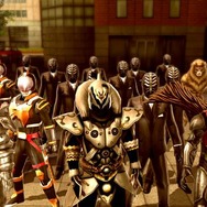 『仮面ライダー バトライド・ウォー』放映中の「仮面ライダーウィザード」から「オールドラゴン」参戦