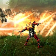『仮面ライダー バトライド・ウォー』放映中の「仮面ライダーウィザード」から「オールドラゴン」参戦