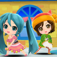 初音ミクとMEIKOのかわいいデュオも立体視でご堪能あれ