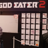 ファンが自由にメッセージを掛ける寄せ書きコーナー。