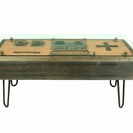 リサイクルで作ったスチーム風ファミコンコントローラー型コーヒーテーブル
