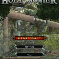 『The Legend of Holy Archer』タイトル画面。機種に合わせて画質を選べる親切仕様。ちなみに、コレは最高画質です。
