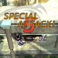 神の一撃を呼び起こすエナジーにヒットすると、ドッカーンと大ダメージ。初期ステージの悪魔ならイチコロですよ！