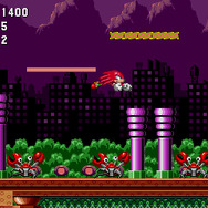 ナックルズも初代ステージを駆け回る！