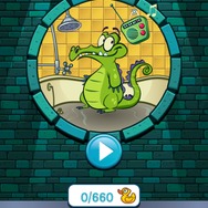 ゆっくりとシャワーを浴びるのが大好きなスワンピー