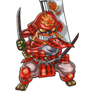 「レッドゴブリン」の第3段階進化形「荒武者・レッドゴブリン」