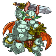 「ゴブリン」の第3段階進化形「重戦士・ホブゴブリン」