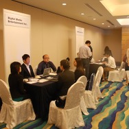 商談エリアでは地元企業と法人企業の活発な商談が行われた