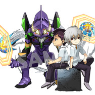 コラボ専用ガチャから出現「シンジ&カヲル&第13号機」