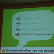 【カジュアルコネクトアジア2013】あなたのゲームをブランドにする4つの方法・・・『Pig Rush』開発者が語るアプリ市場の傾向と対策