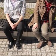 インタビュー後に外で撮影させていただきました