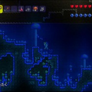 水中では酸素ゲージに注意。酸素がなくなると急速に体力が奪われます