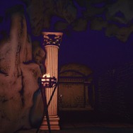 蝙蝠が徘徊する地下。地下神殿のような作りになっている