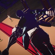 机の上をセバスチャンへと向けて駆け抜けるモンド